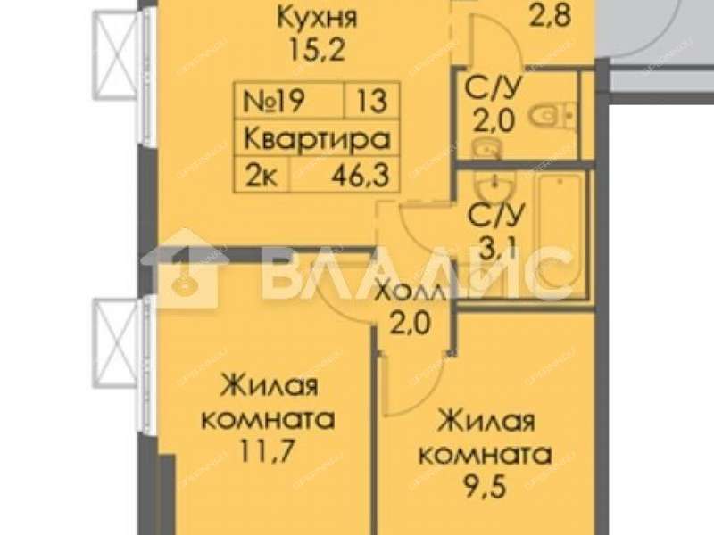 двухкомнатная квартира на к3 деревня Утечино