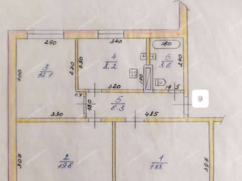 трёхкомнатная квартира на улице Нахимова дом 5 город Выкса