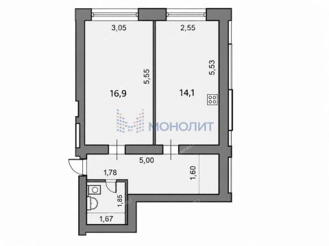 1-komnatnaya-ul-imeni-generala-ivlieva-d-32-k1 фото