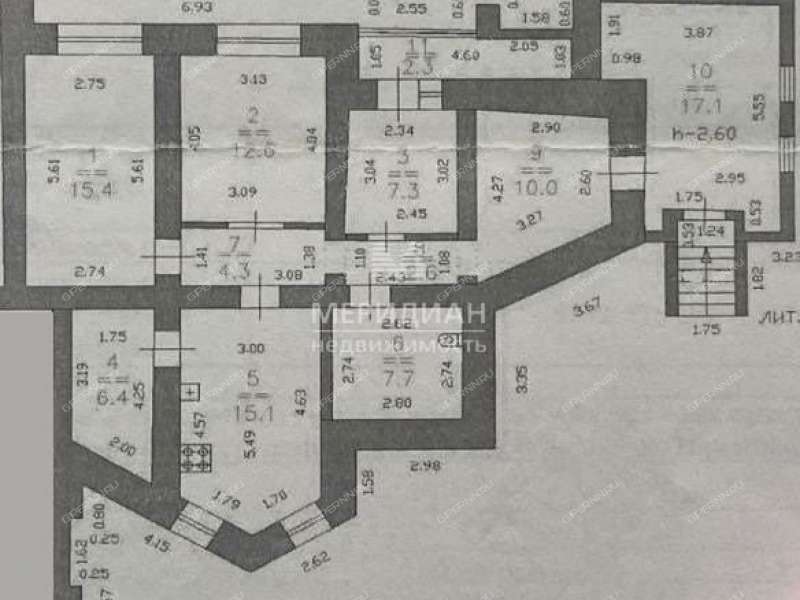 трёхкомнатная квартира на улице Мокроусова дом 23 к1