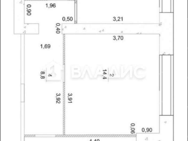 двухкомнатная квартира на улице Пермякова дом 42