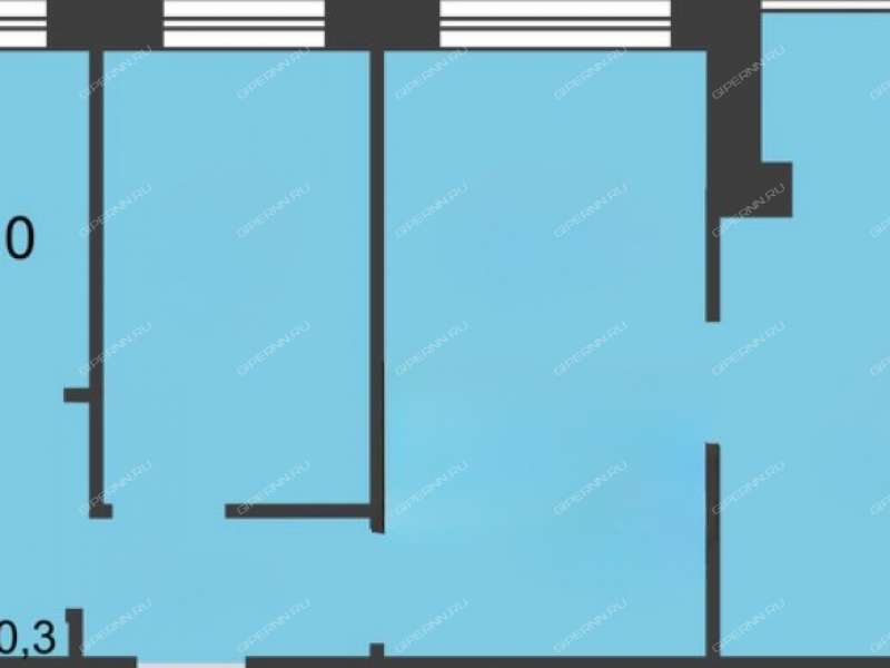 трёхкомнатная квартира на улице Политбойцов дом 12