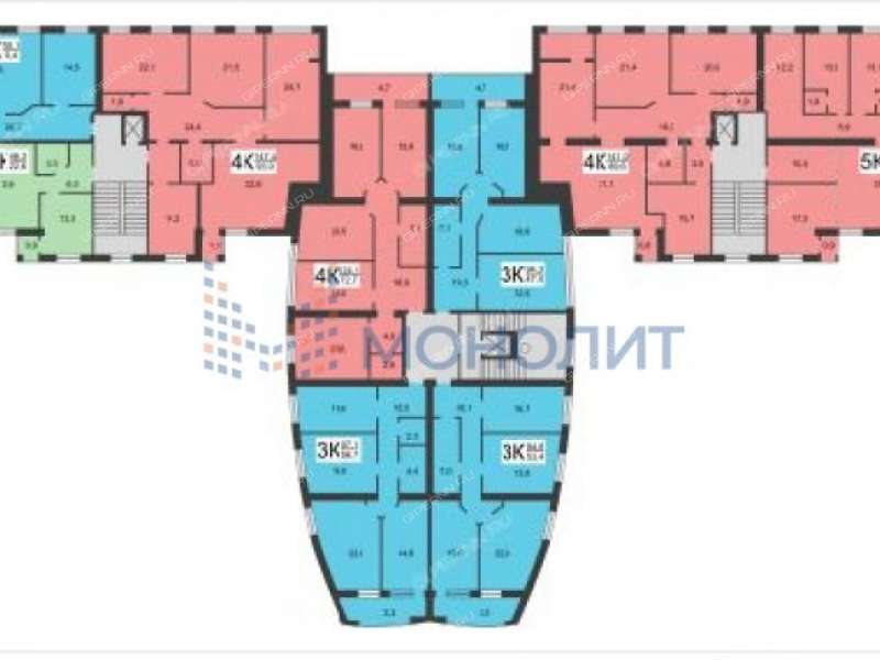 трёхкомнатная квартира на Грузинской улице дом 37а