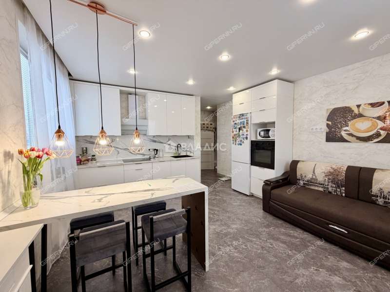 двухкомнатная квартира на улице Героя Советского Союза Аристархова дом 1