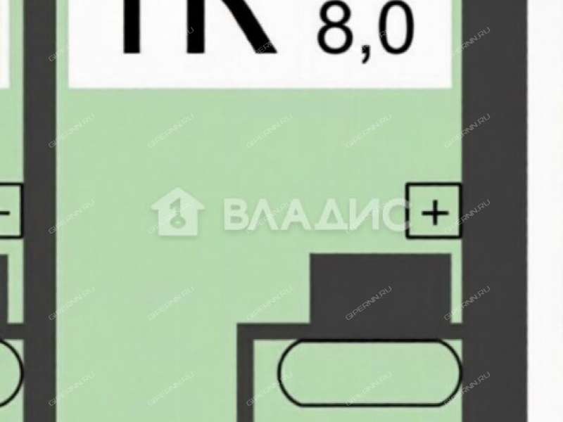 квартира-студия на улице Героя Жидкова дом 2