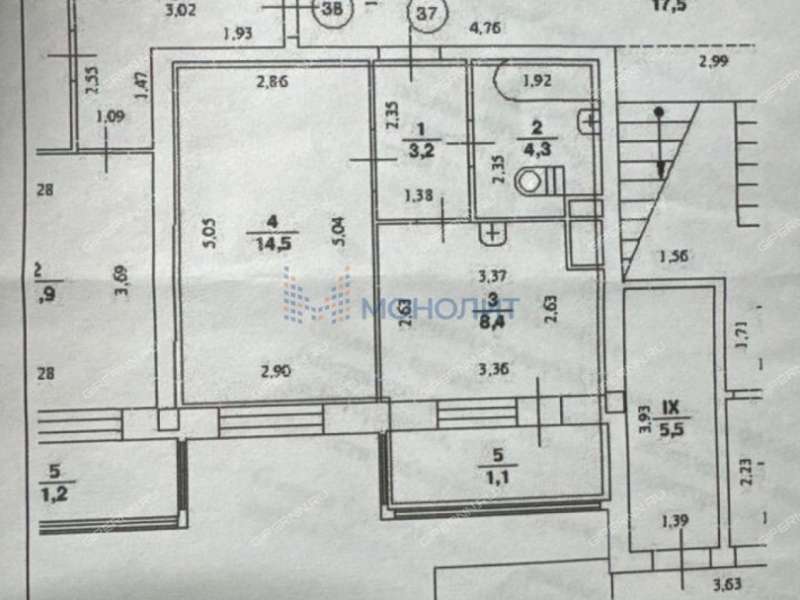 однокомнатная квартира на Богородской улице дом 6