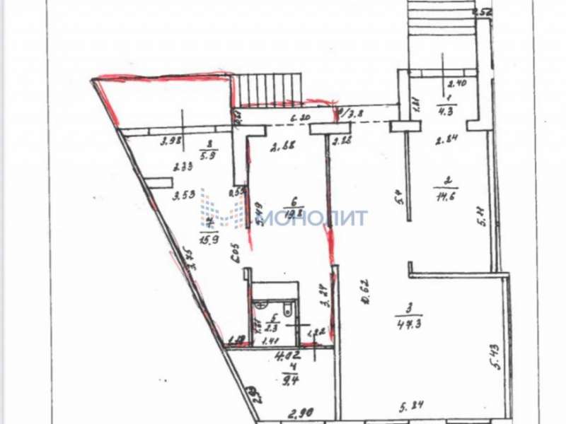 помещение под помещение свободного назначения, торговую площадь на улице Карла Маркса