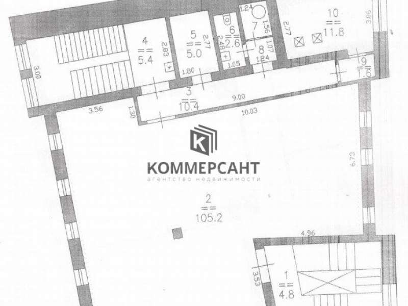 здание под офис, торговую площадь на улице Добролюбова