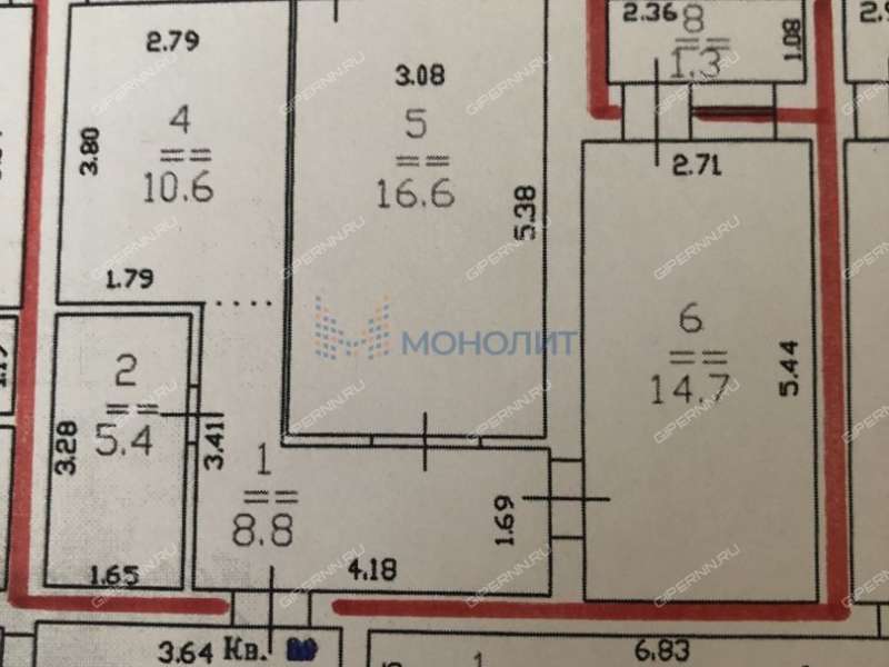 двухкомнатная квартира на Казанском шоссе дом 4