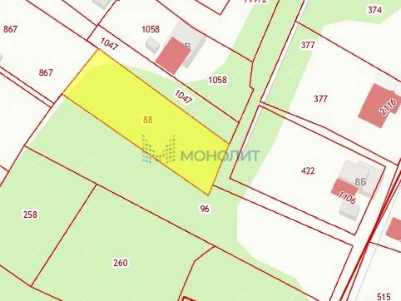 земельный участок 45 соток Солнечная улица село Новые Ключищи