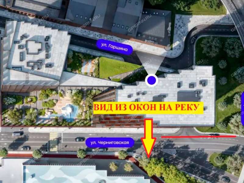 однокомнатная квартира на улице Гаршина