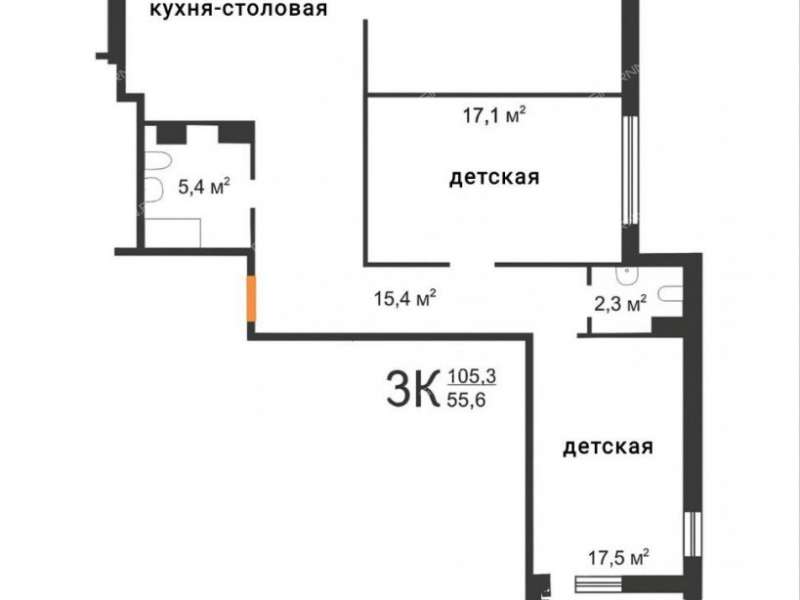 трёхкомнатная квартира на Белозерской улице дом 7