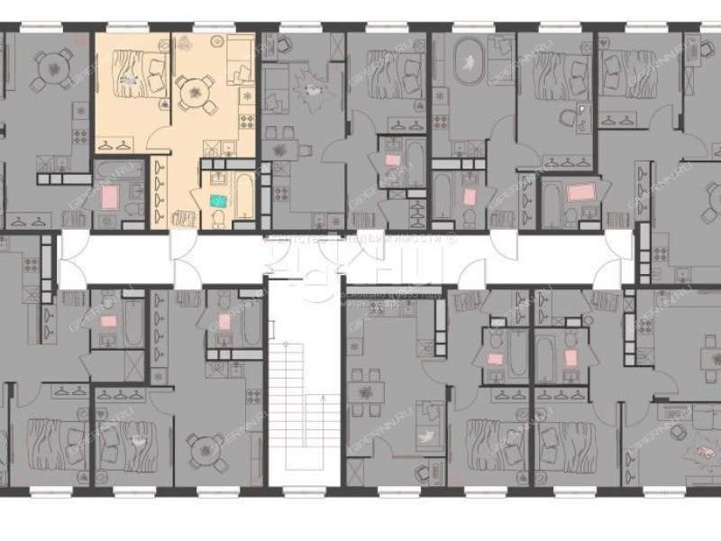 однокомнатная квартира в новостройке на улице Развития посёлок Культура
