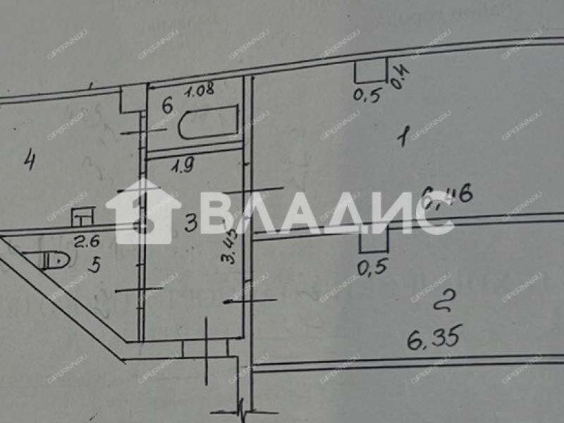 двухкомнатная квартира на улице Дзержинского дом 68 город Балахна