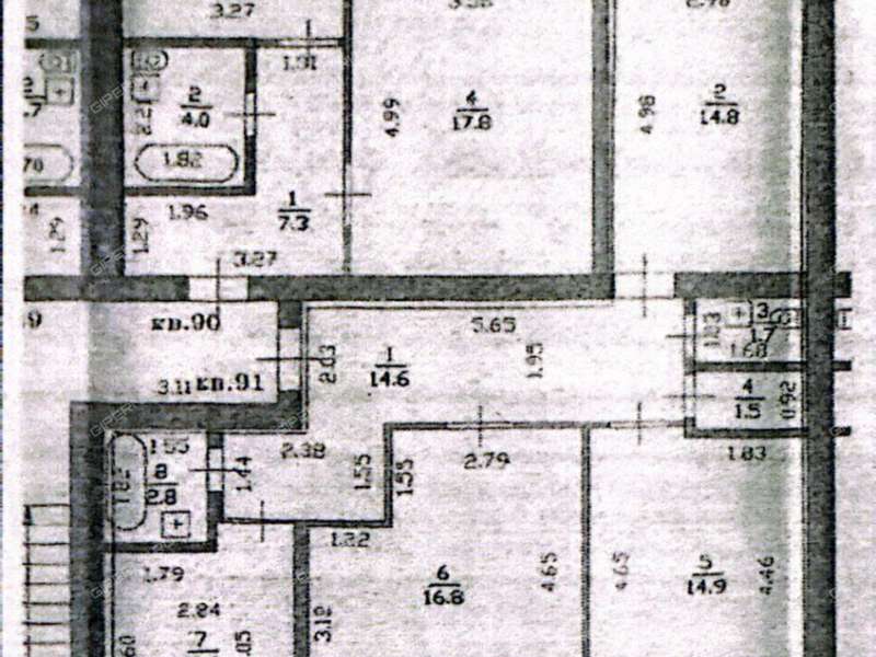 трёхкомнатная квартира на Школьной улице дом 54 посёлок Ждановский