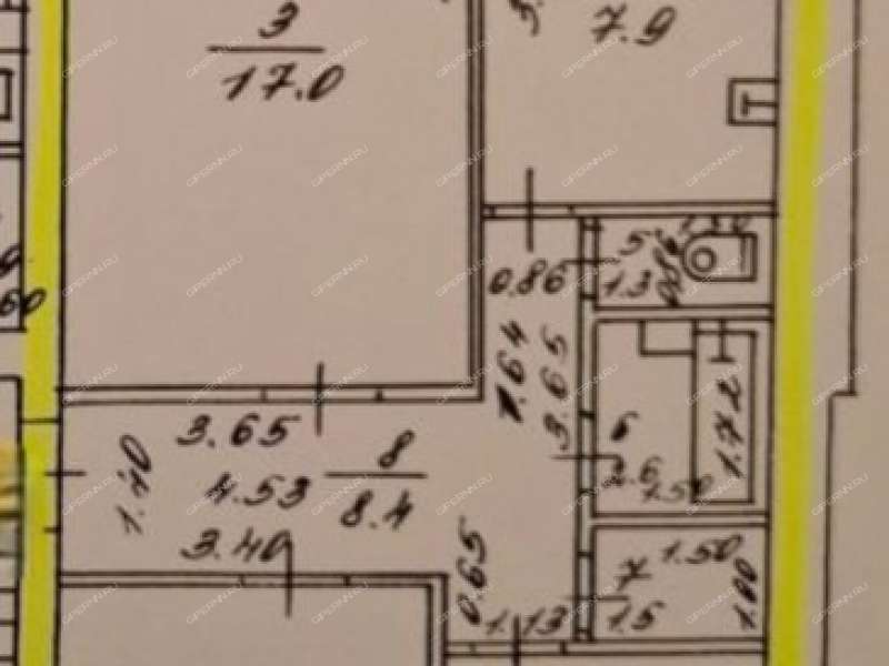 трёхкомнатная квартира в посёлке Санаторий Зелёный город дом 14