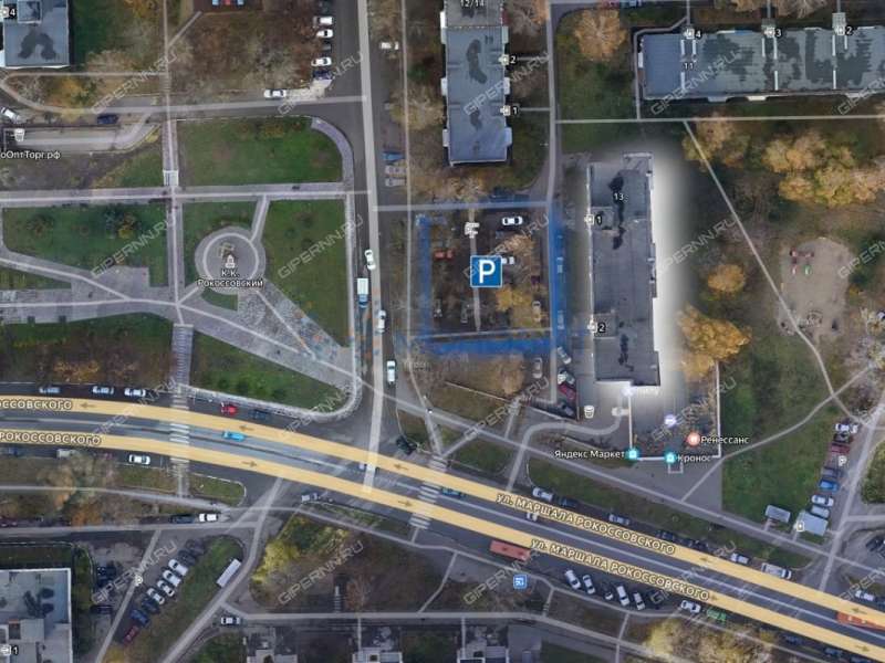 двухкомнатная квартира на улице Маршала Рокоссовского дом 13