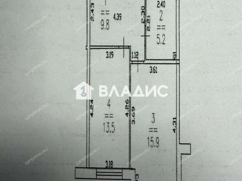 однокомнатная квартира на улице Маршала Баграмяна дом 2