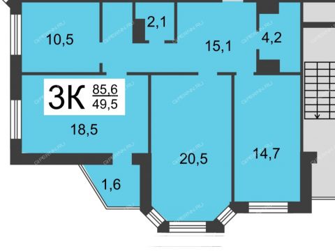 3-komnatnaya-ul-yanki-kupaly-d-42 фото