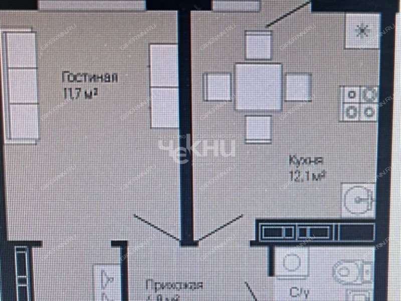 однокомнатная квартира на улице Белинского
